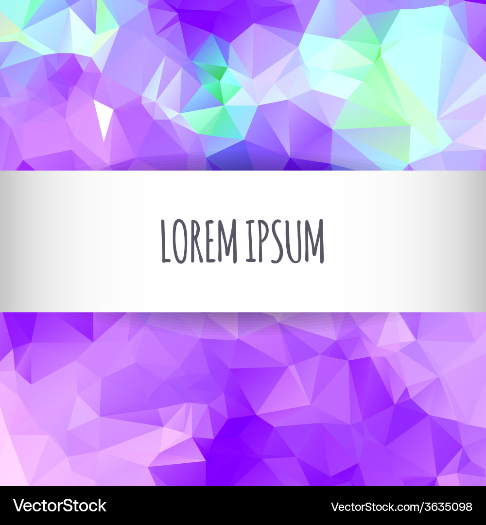 Abstract colorful triangles background vector image