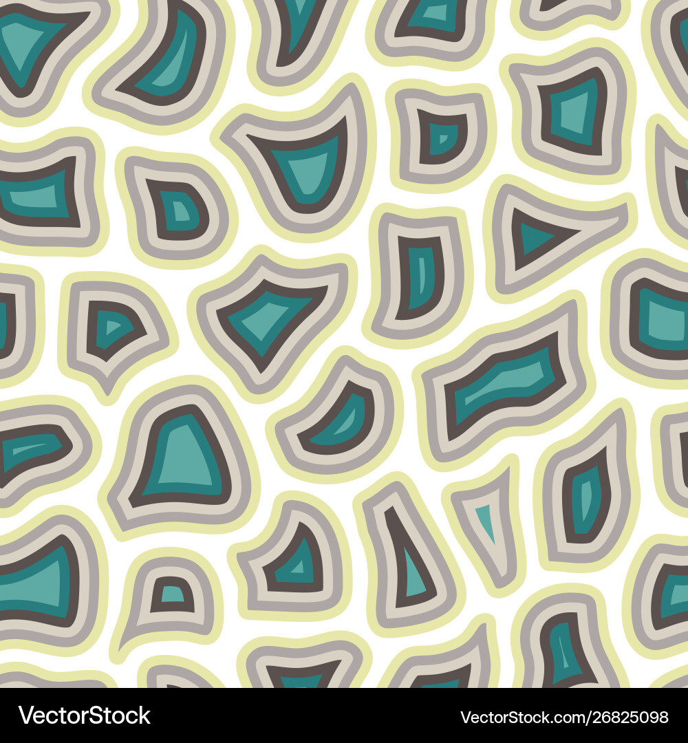 Abstract seamless pattern with many different Vector Image