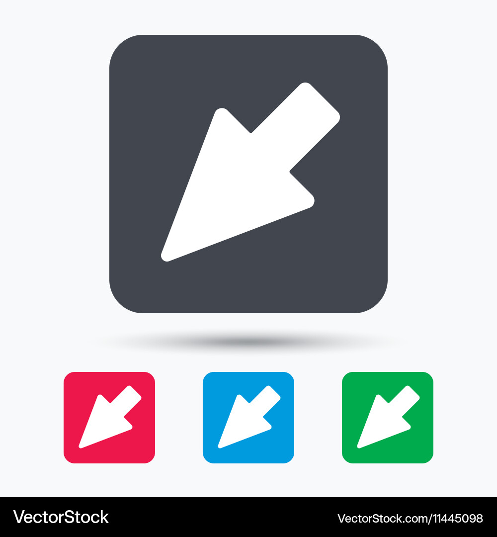 Cursor icon computer position marker sign Vector Image