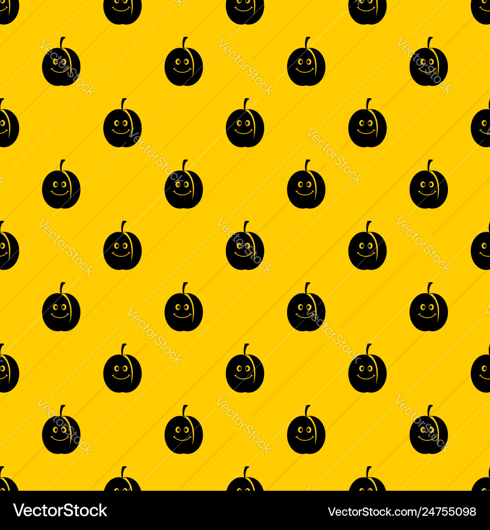 Fresh smiling apricot pattern Fresh smiling apricot pattern vector image