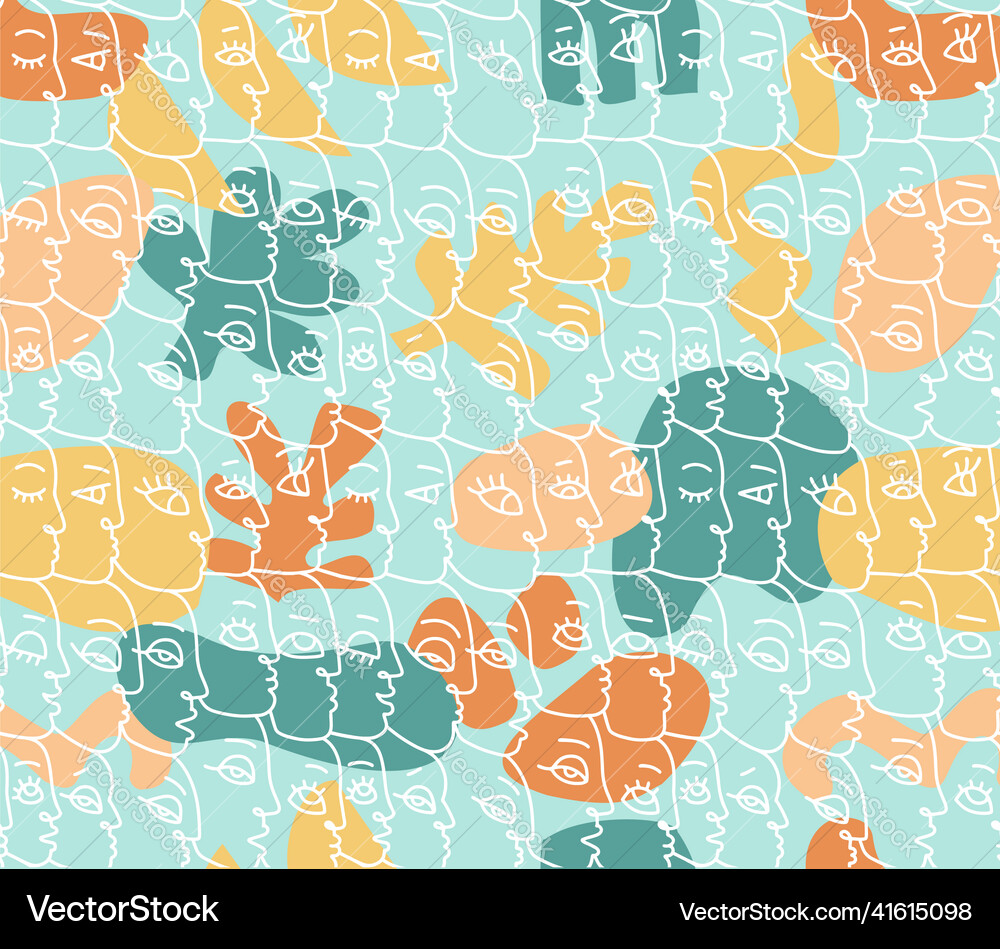 Modern continuous line art in abstract style Modern continuous line art in abstract style vector image