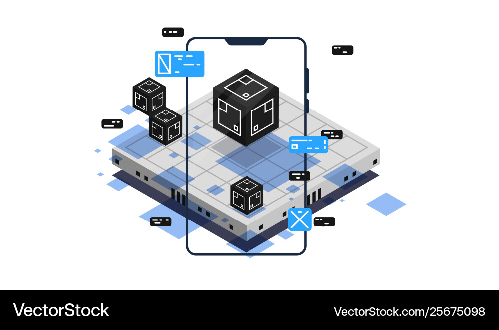 Modern Web Development Tech vector image