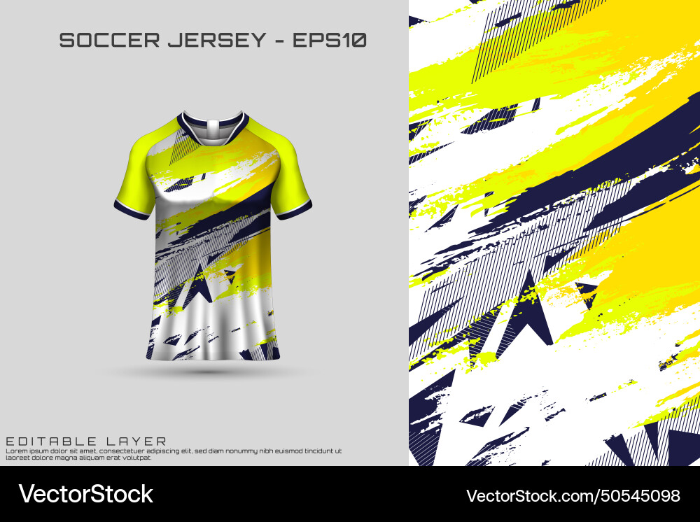 Sporttrikot und T-Shirt Template Sporttrikot und T-Shirt Template vektorbild