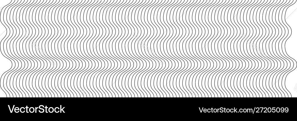 Abstract wavy waving zigzag lines elementvertical Vector Image