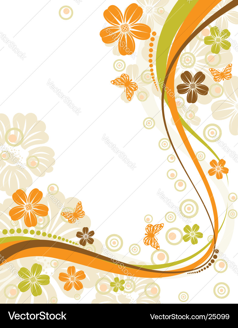 Background flowers Royalty Free Vector Image - VectorStock