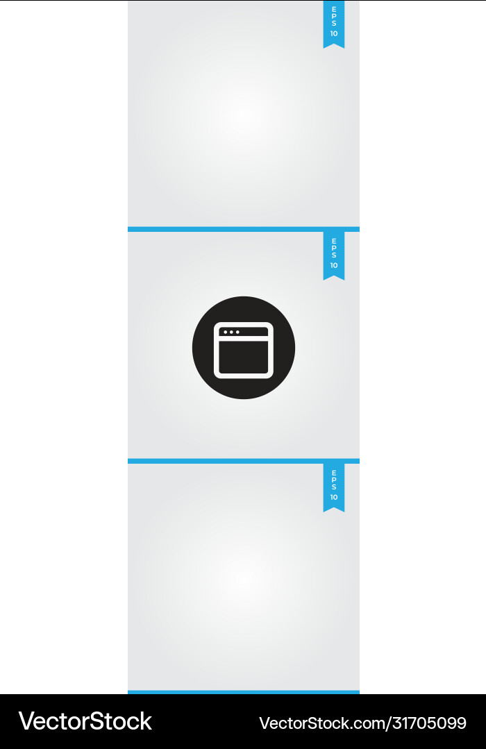 Browser icon simple sign for web site and mobile Browser icon simple sign for web site and mobile vector image