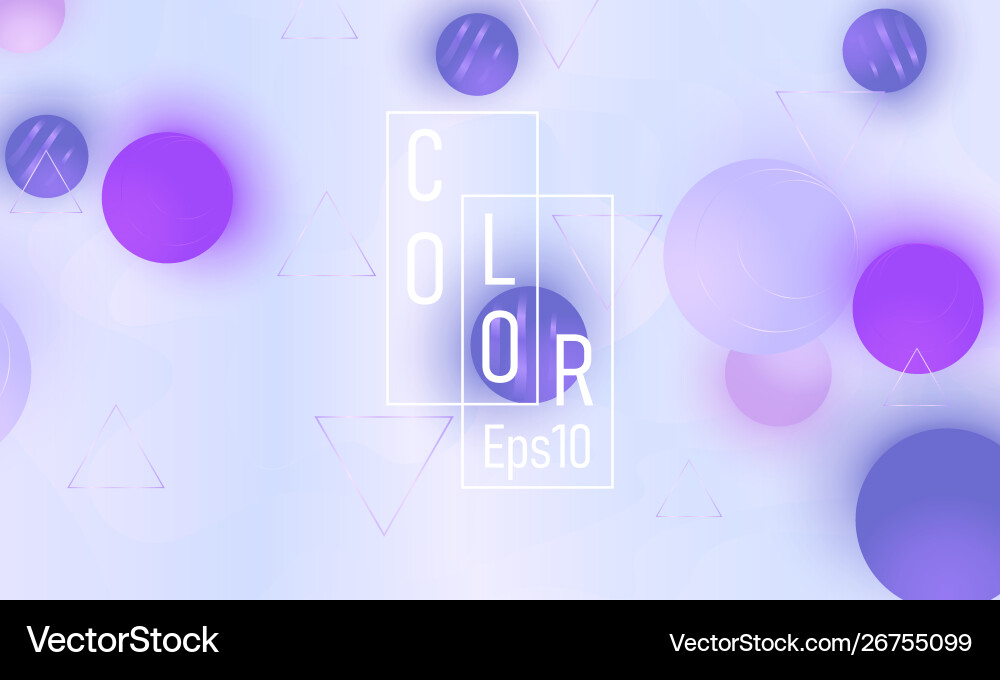 Color background fluid pattern vector image