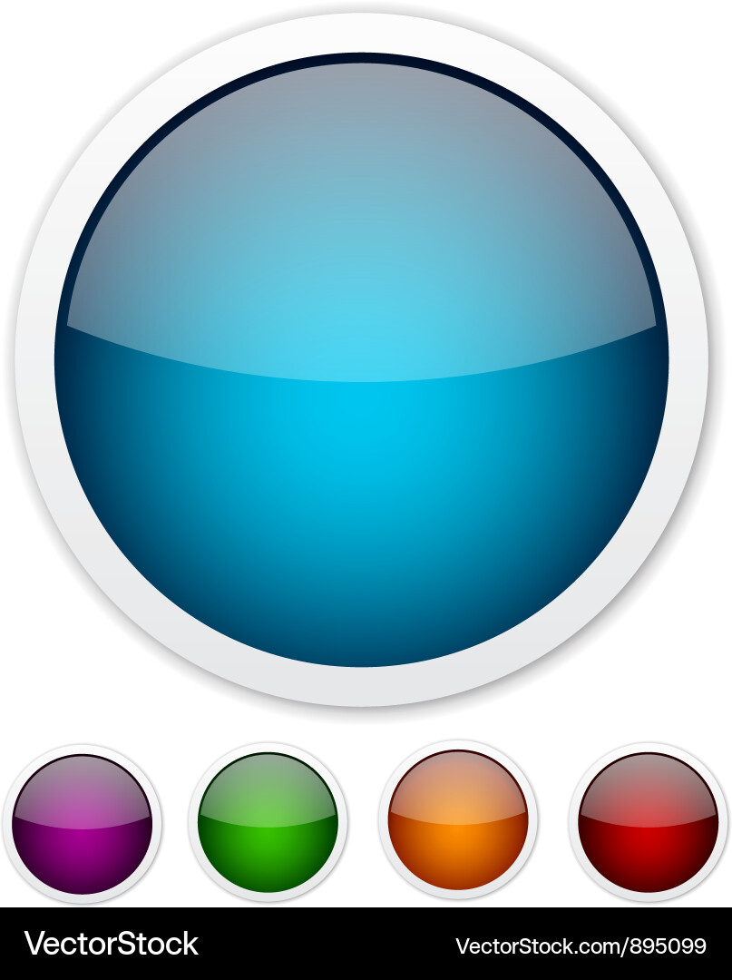 Colorful Button Set vector image