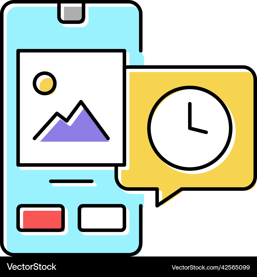 Digital image ephemeral color icon Vector Image