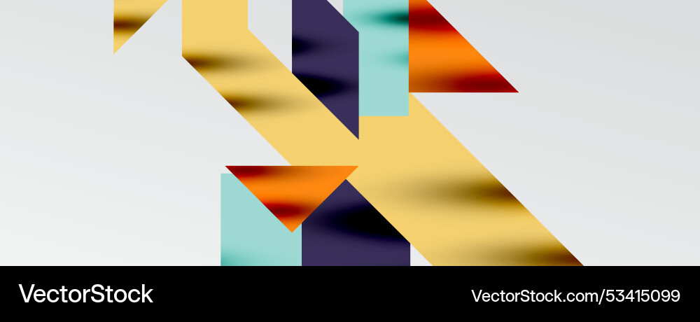 Dynamic lines and triangles Vector Image