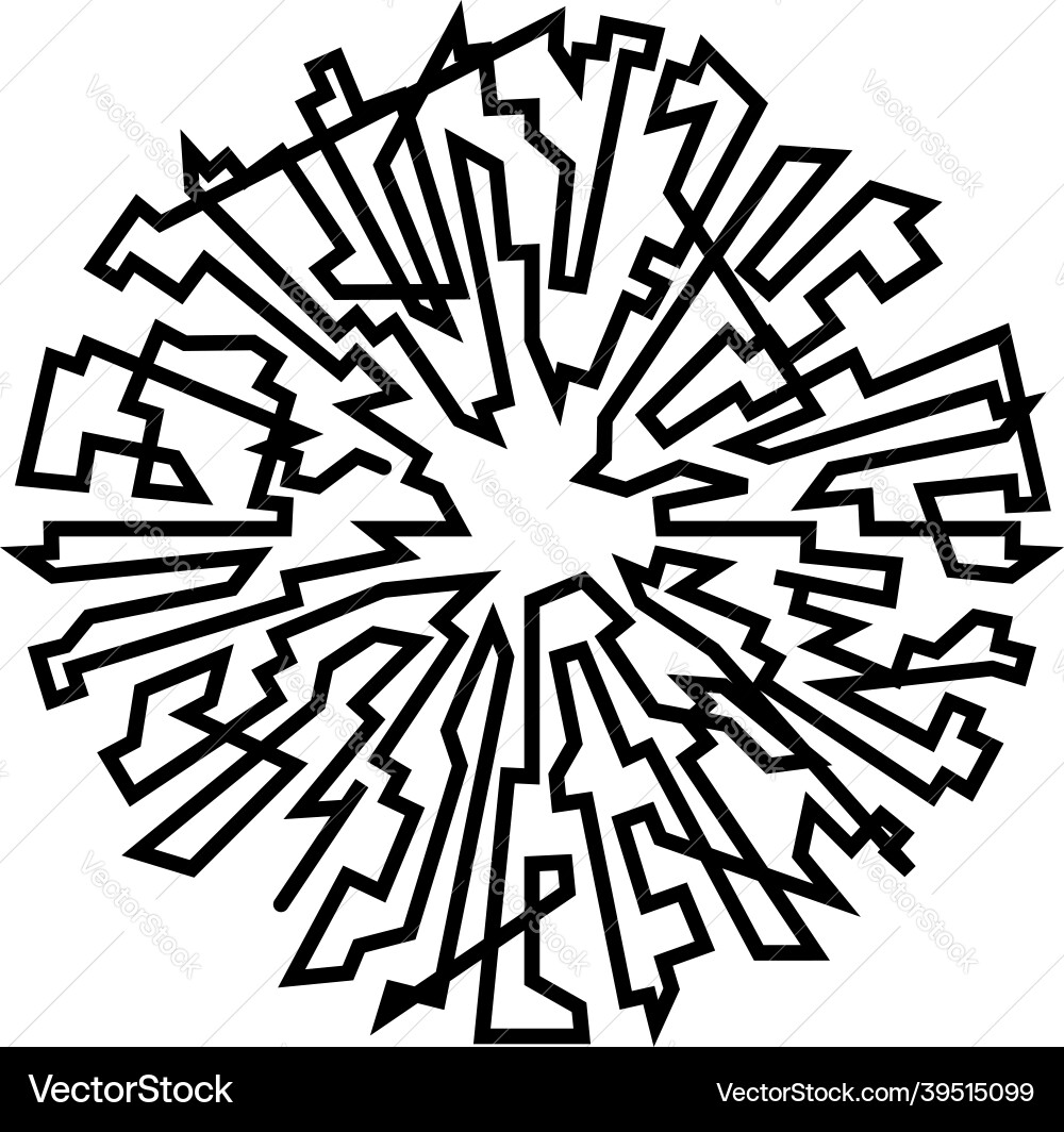 Geometric random circular element abstract Geometric random circular element abstract Vector Image