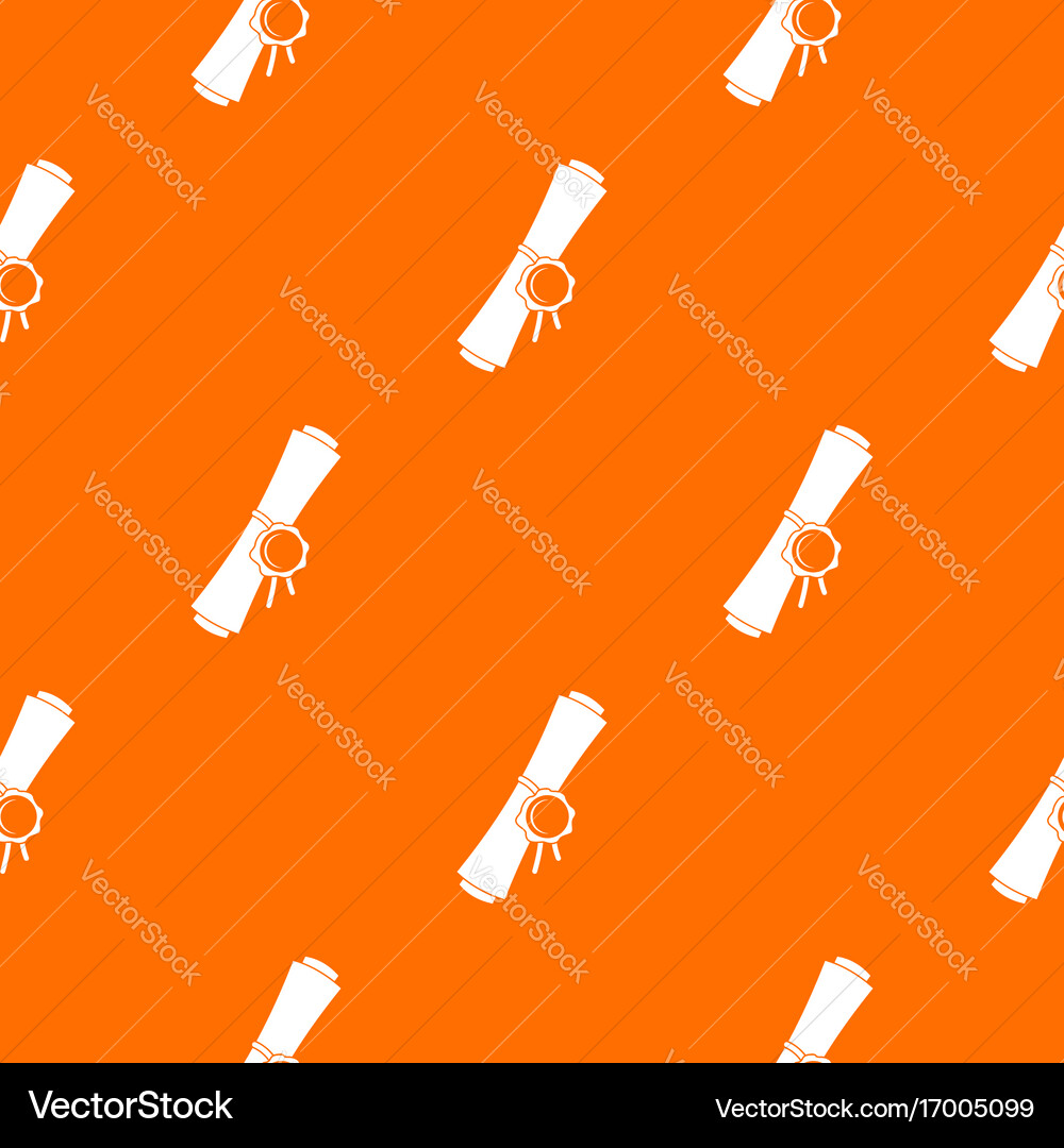 Old rolled paper with a red wax seal pattern Vector Image