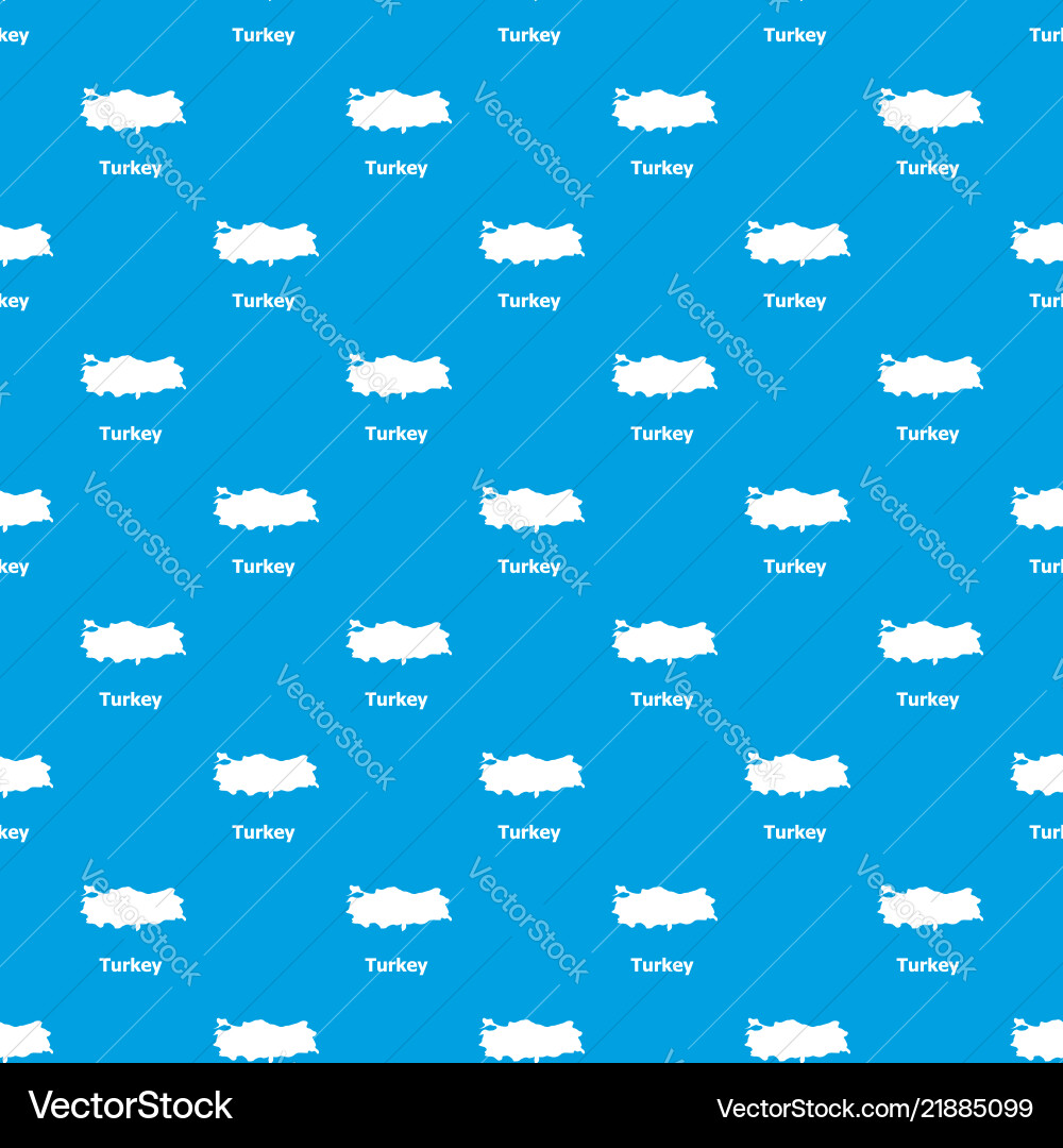 Turkey map pattern seamless blue Turkey map pattern seamless blue vector image