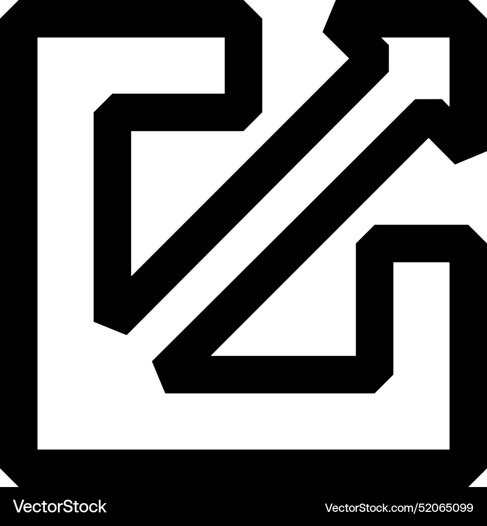 Upload outline icon symbol image Vector Image