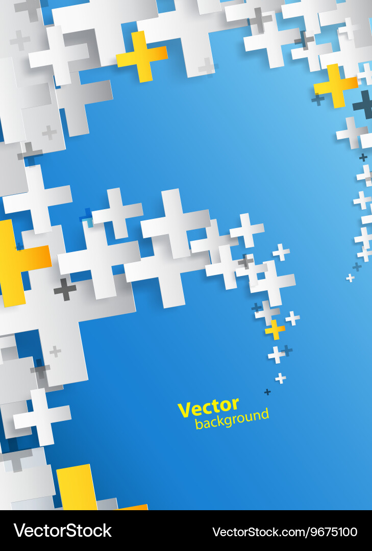 Abstract background created with plus sign vector image