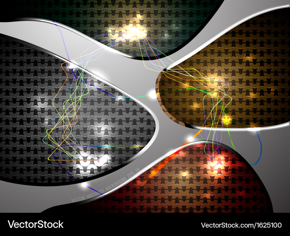Abstract colorful line on pattern background Vector Image