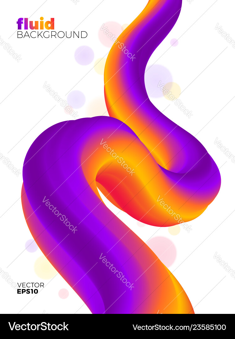 Abstract Fluid Shape Background vector image