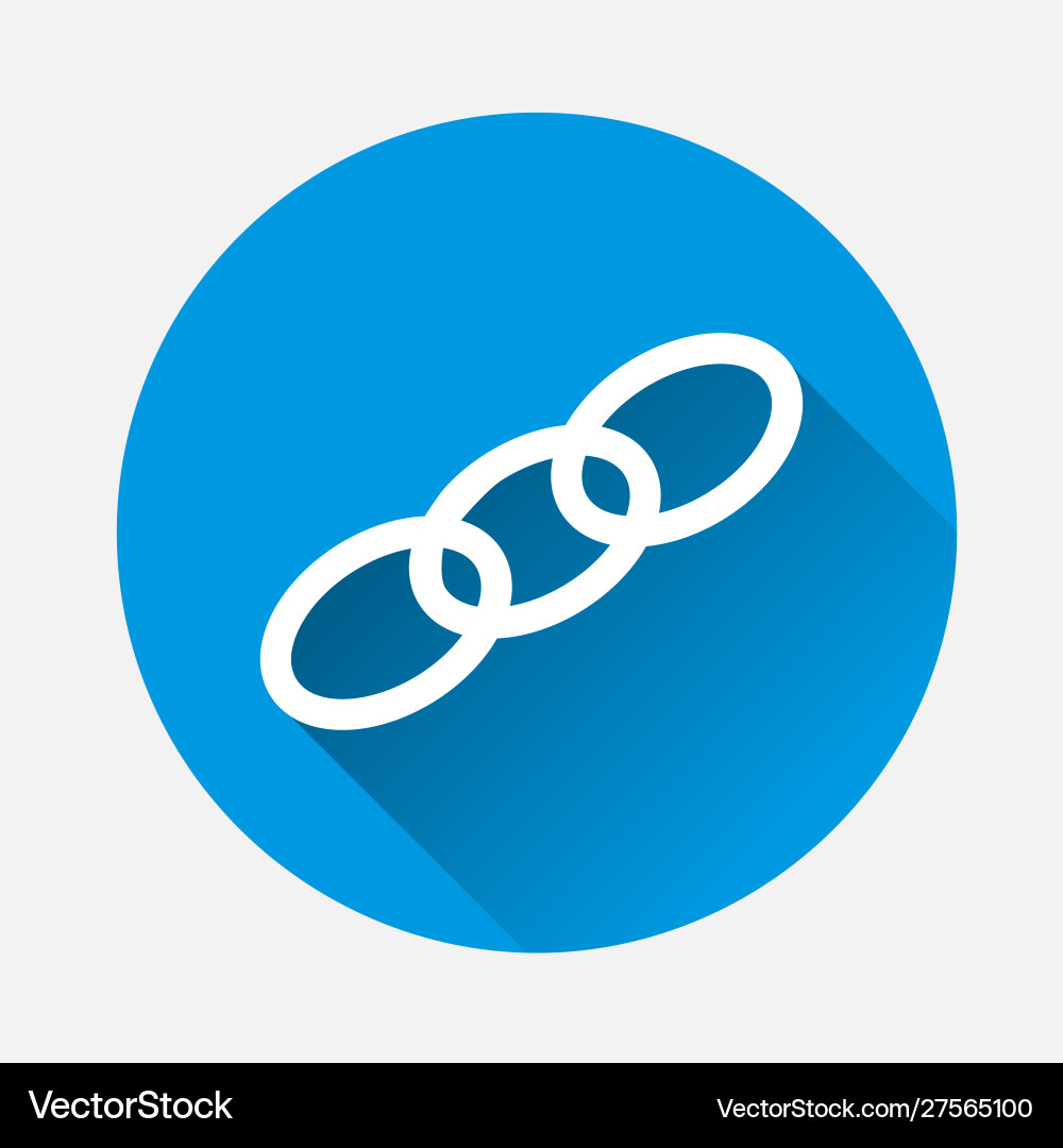 Chain links icon layers grouped for easy editing Vector Image