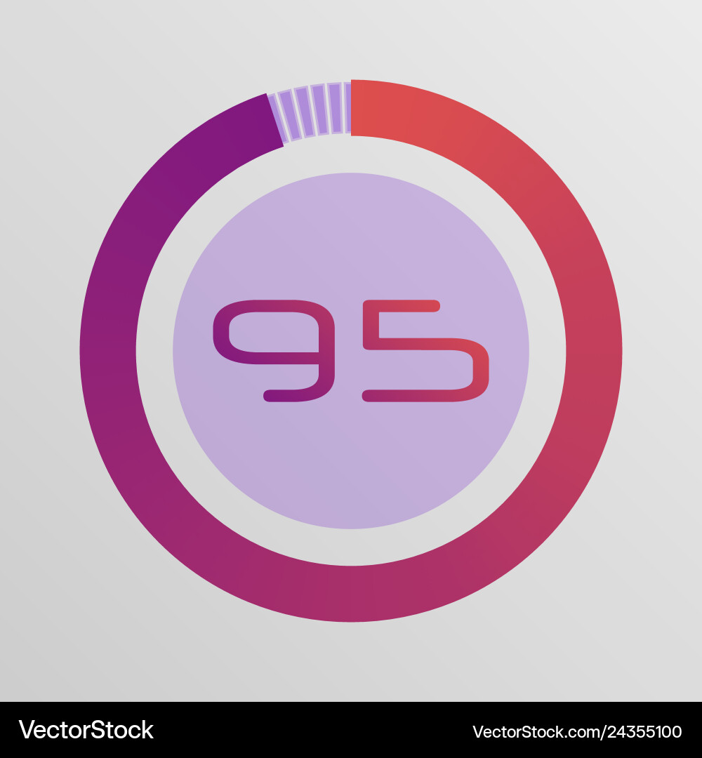Circular interval timer Circular interval timer vector image