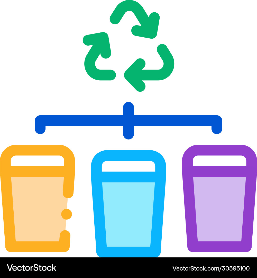 Garbage distribution icon outline Garbage distribution icon outline Vector Image