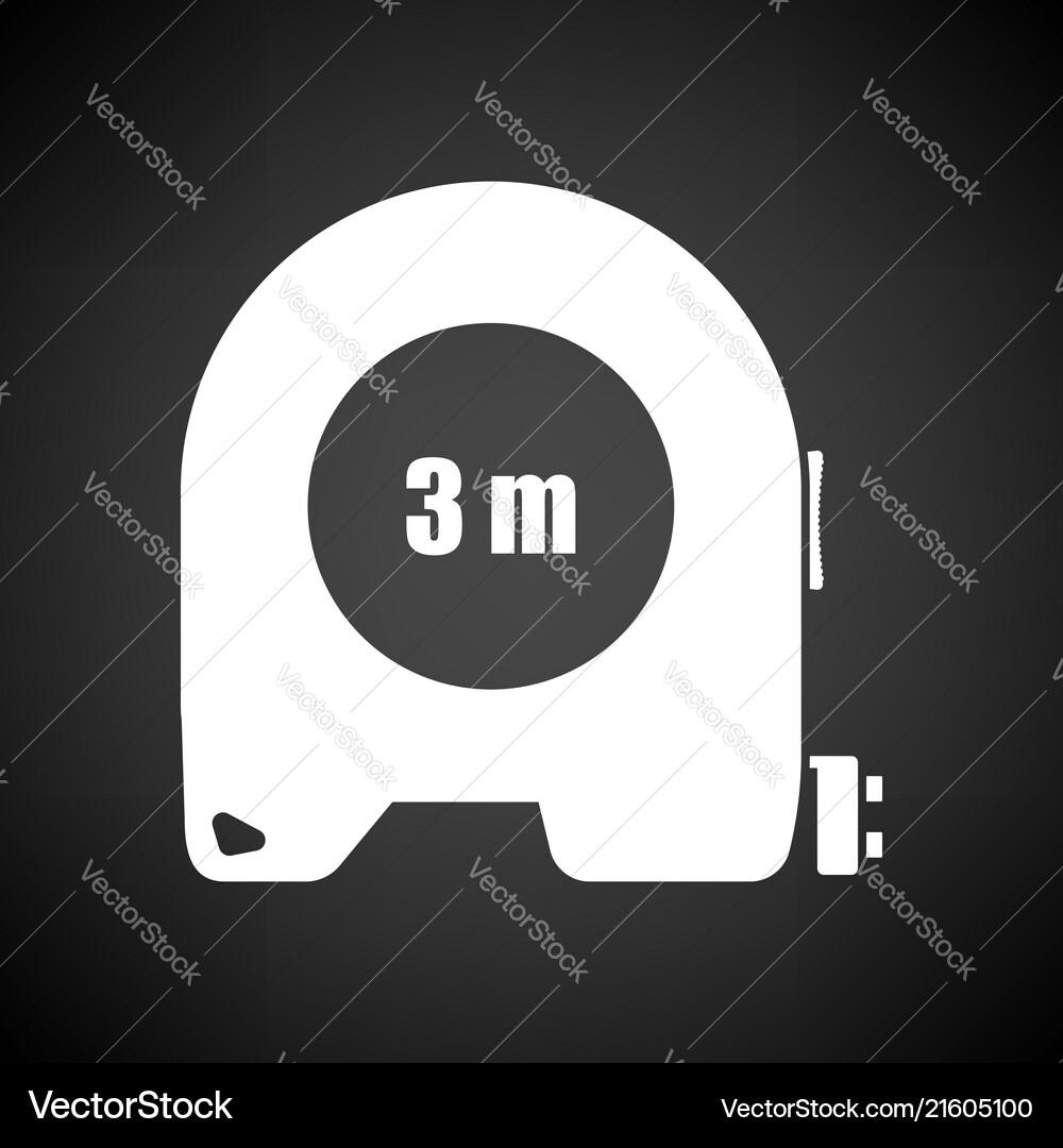 Icon of constriction tape measure vector image