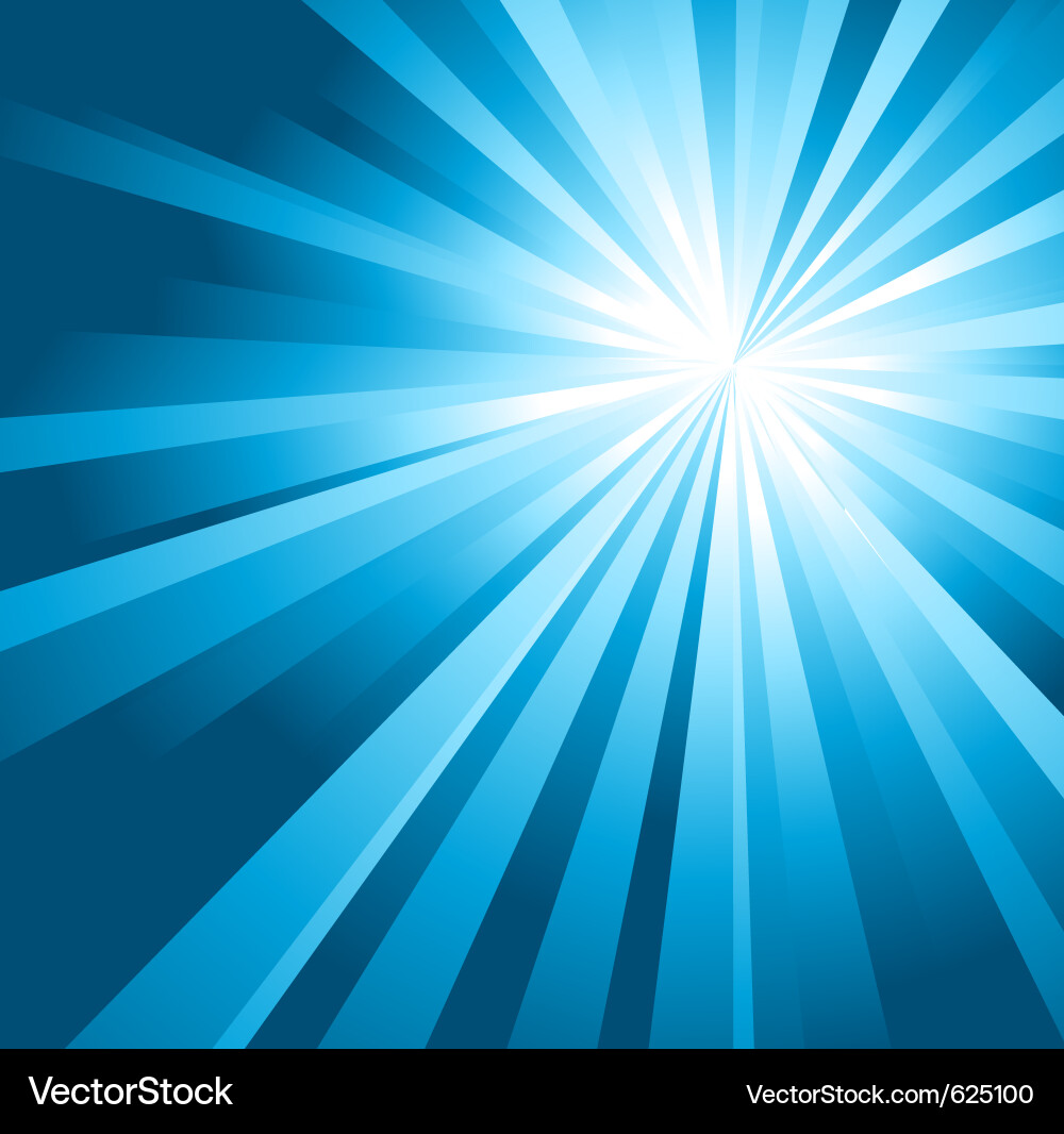 Radiant Sun Rays Background Vector Image