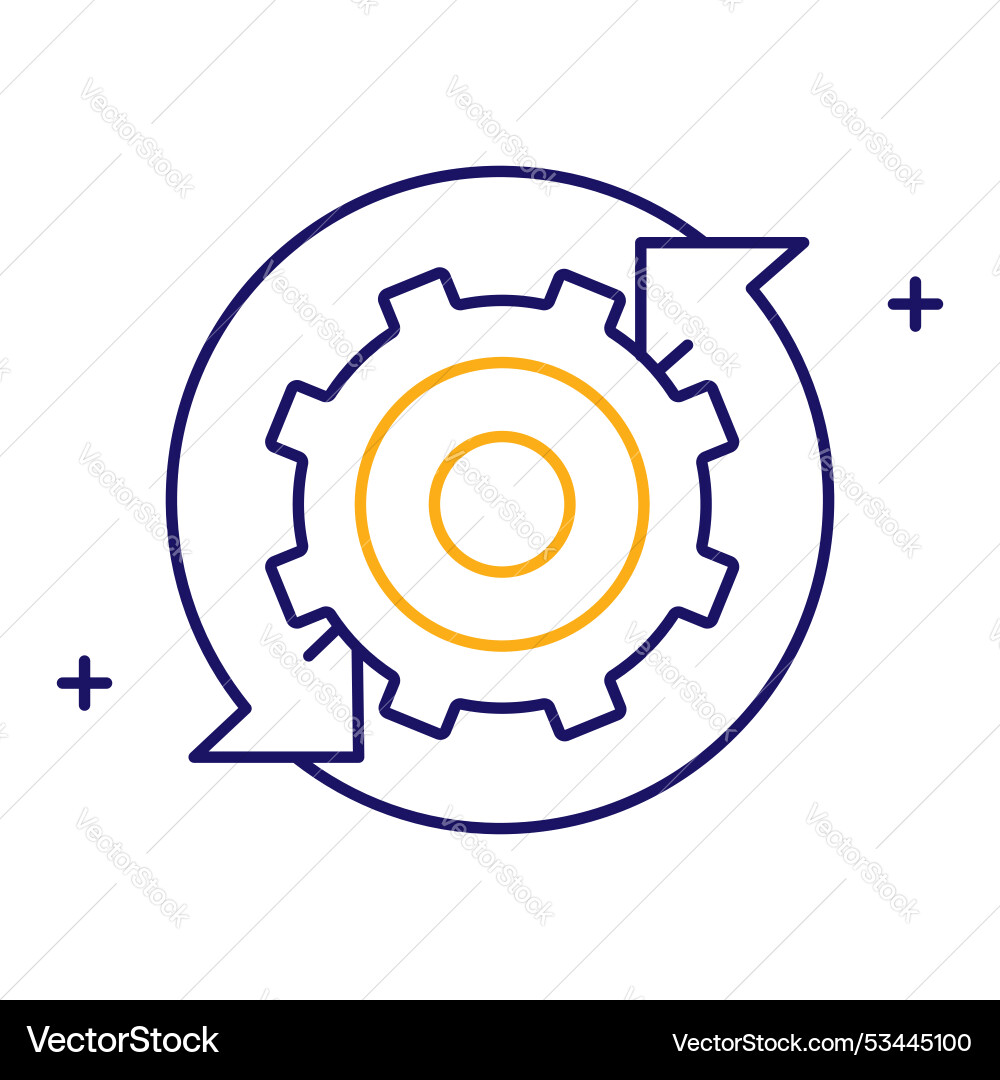 Reverse system breakdown and deconstruction icon Reverse system breakdown and deconstruction icon vector image