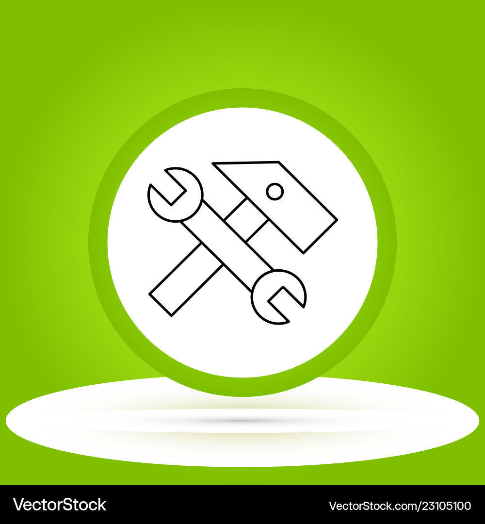 Tools icon in creative design with elements Vector Image