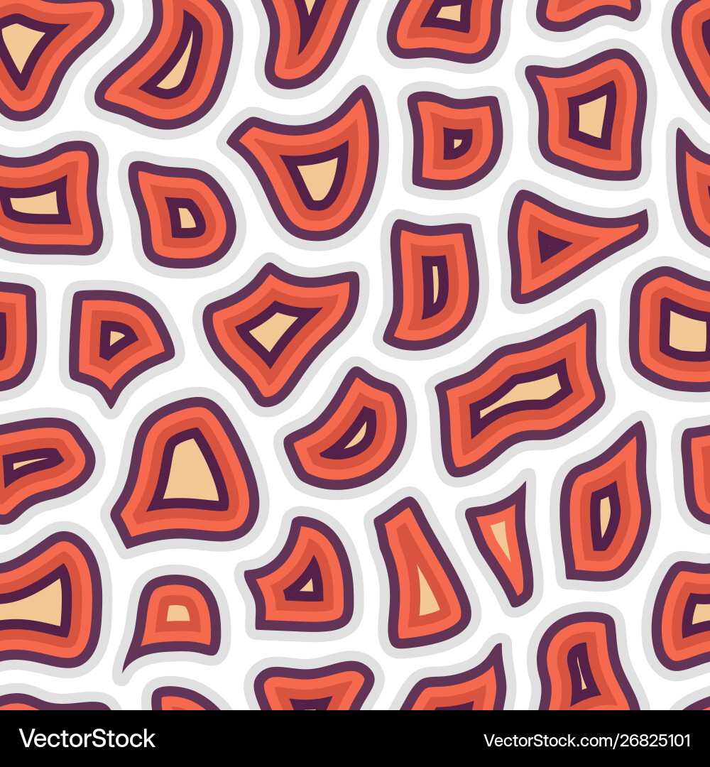 Abstract seamless pattern with many different Vector Image