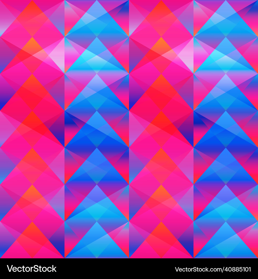Bright triangle seamless pattern Vector Image