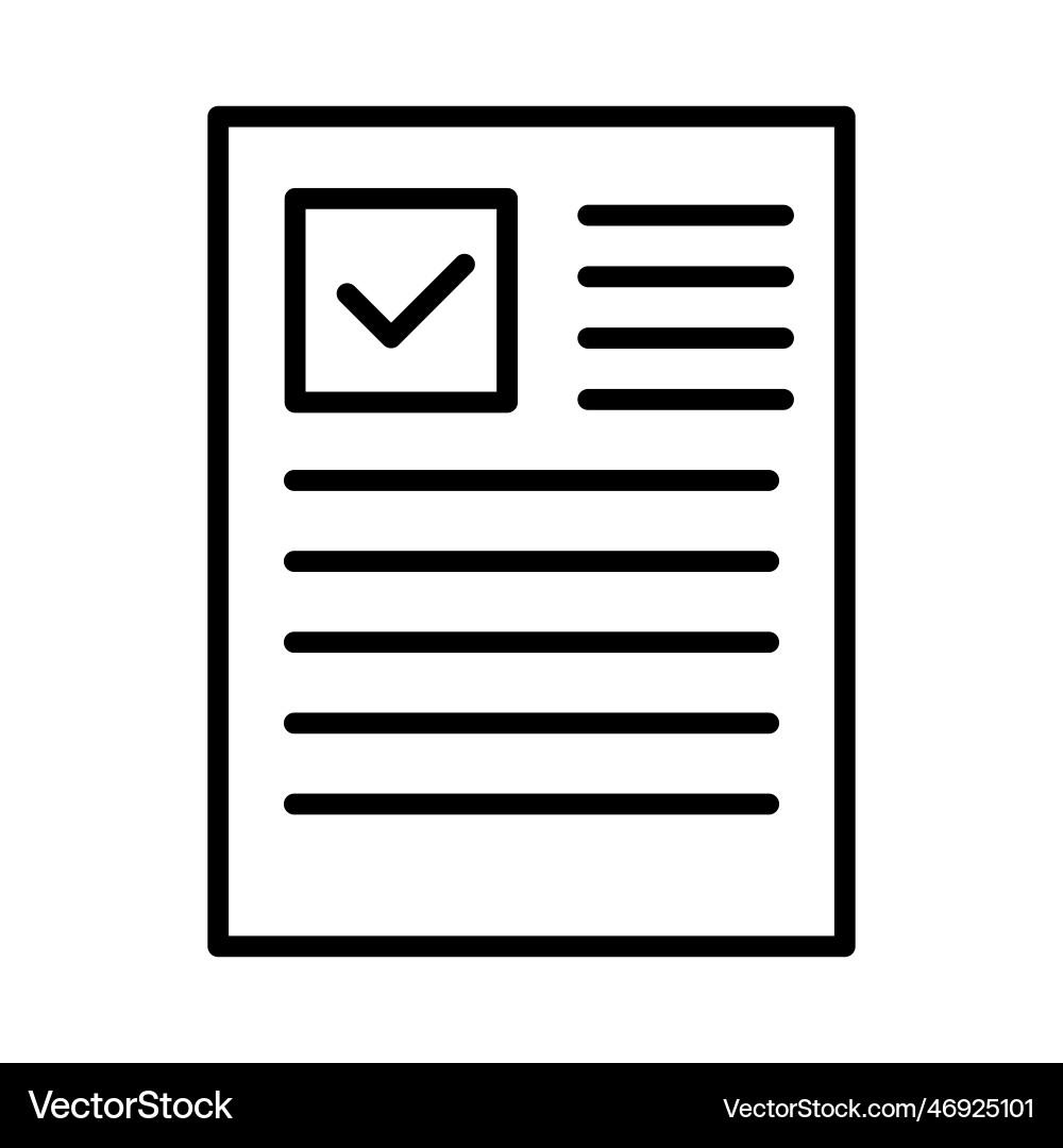 Checklist icon or task list memo Checklist icon or task list memo vector image