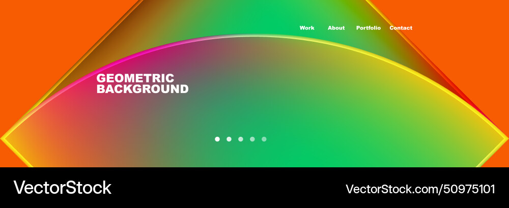 Circle triangle geometric web site page template Circle triangle geometric web site page template Vector Image