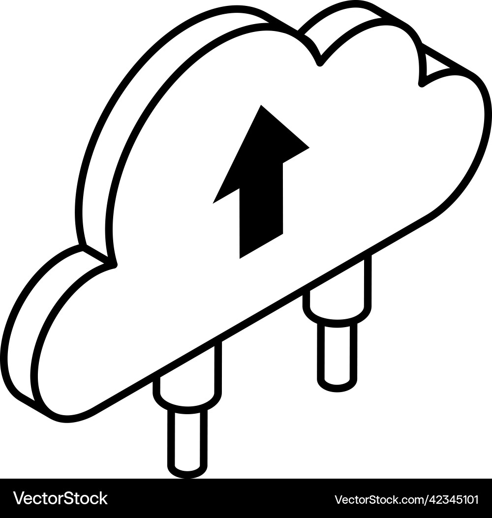 Data upload vector image