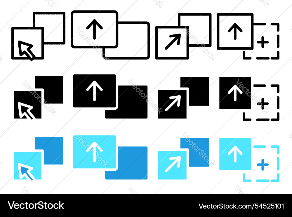Drag and drop icon Drag and drop icon vector image