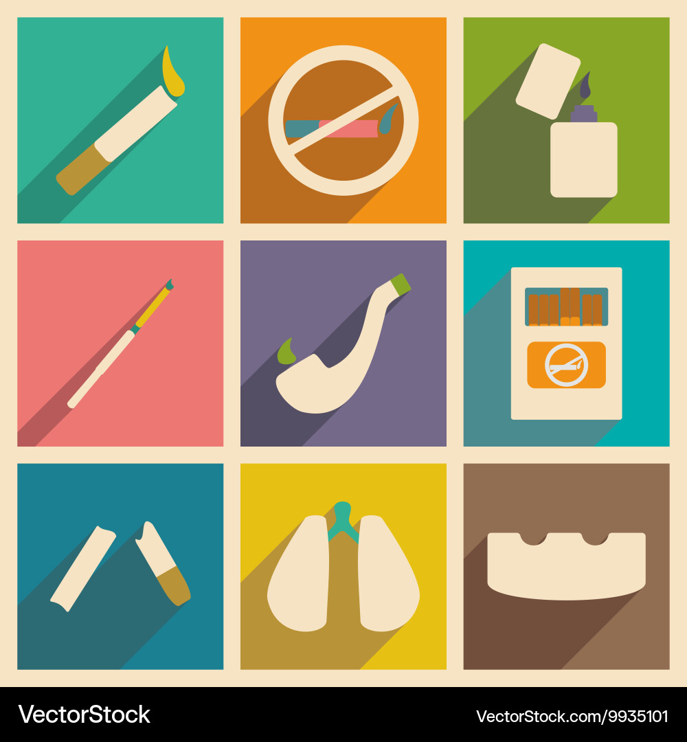 Flat with shadow concept and mobile application vector image