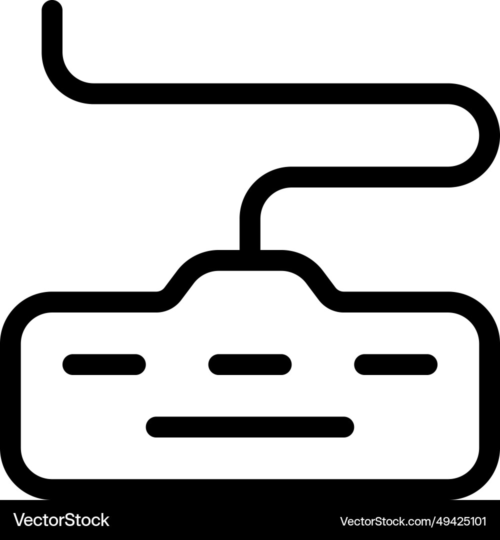 Keyboard a device for inputting data Vector Image