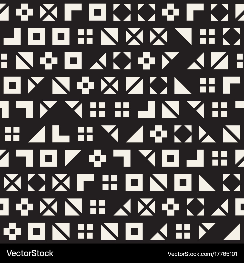 Random shapes seamless pattern modern vector image