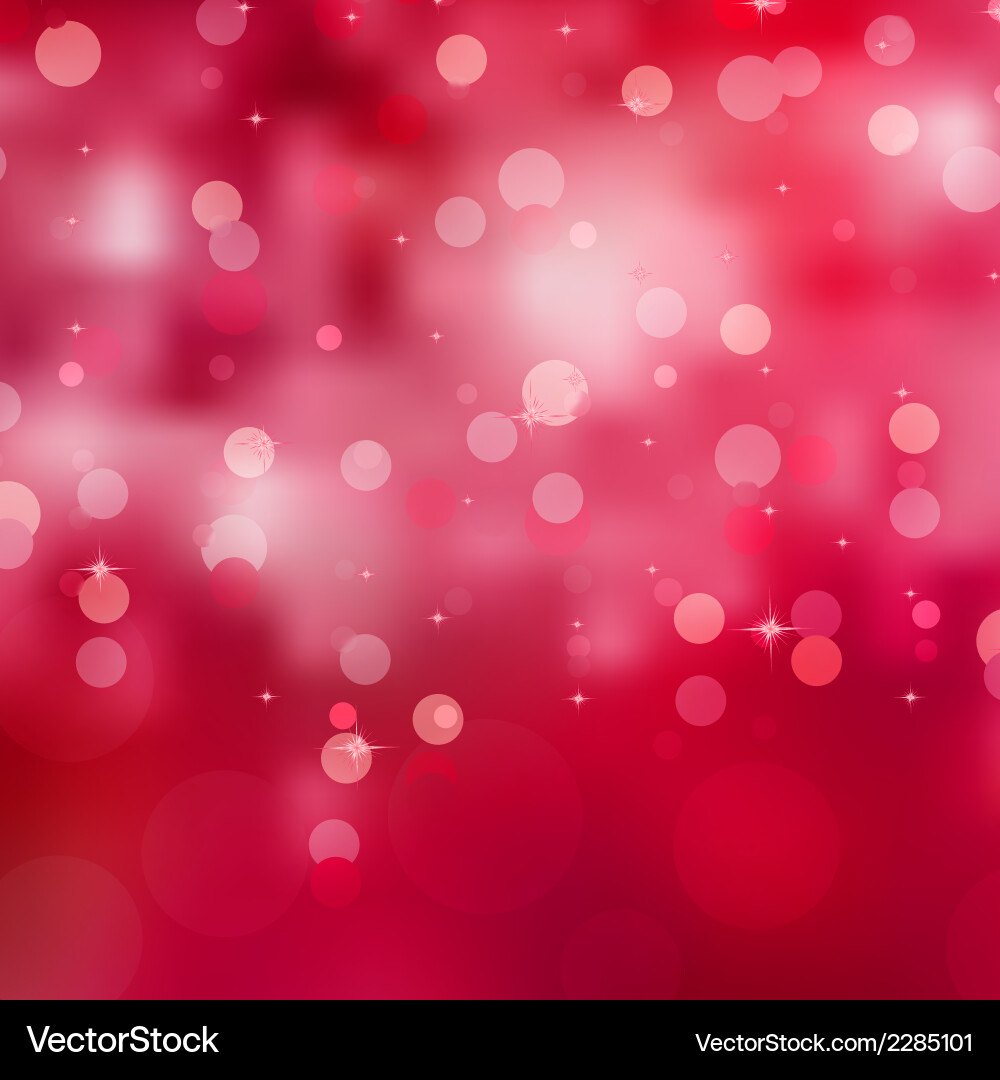 Red Bokeh Abstract Background vector image