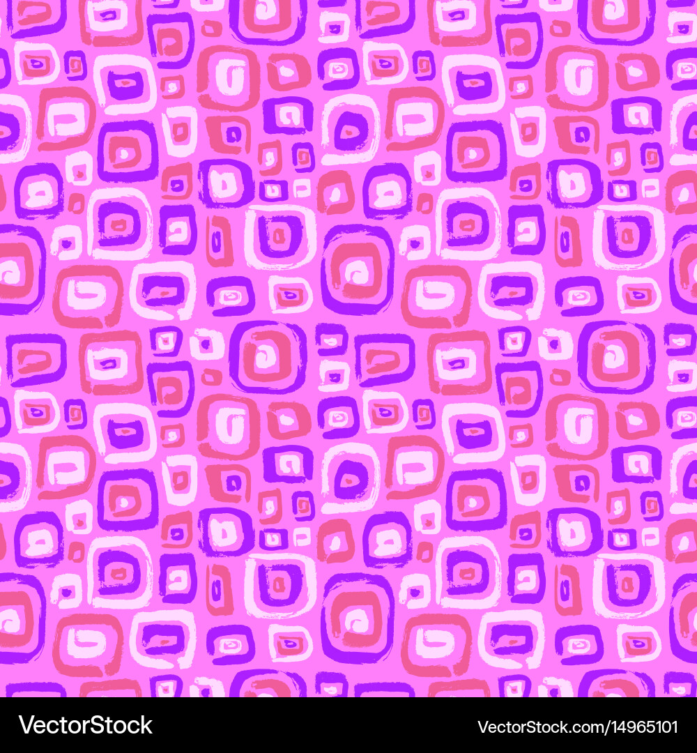 Seamless pattern with abstract square elements vector image