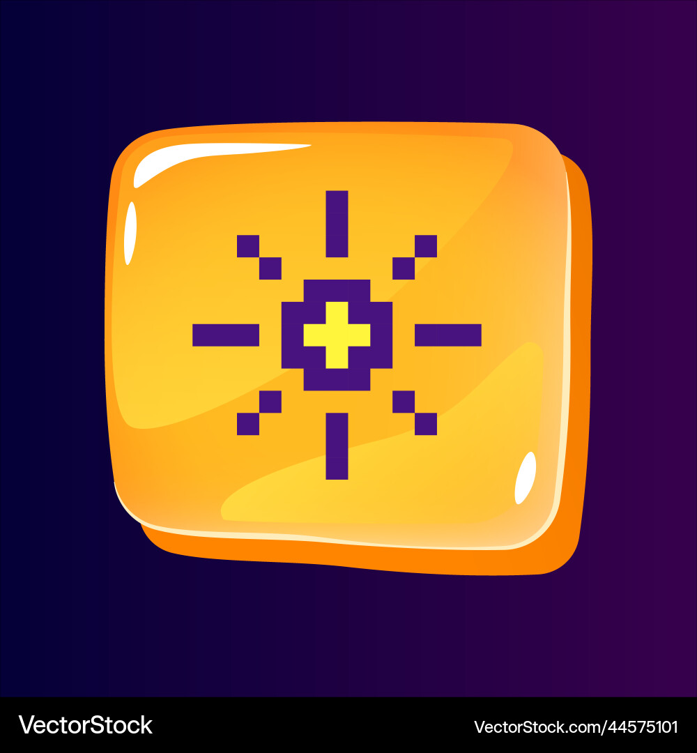 Tag-Modus glänzende ui-Taste mit pixelierte Farbe vektorbild