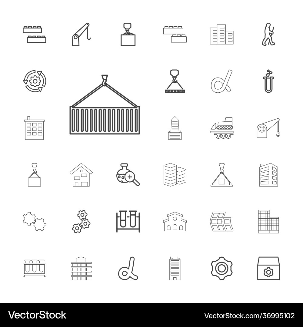 Development icons vector image