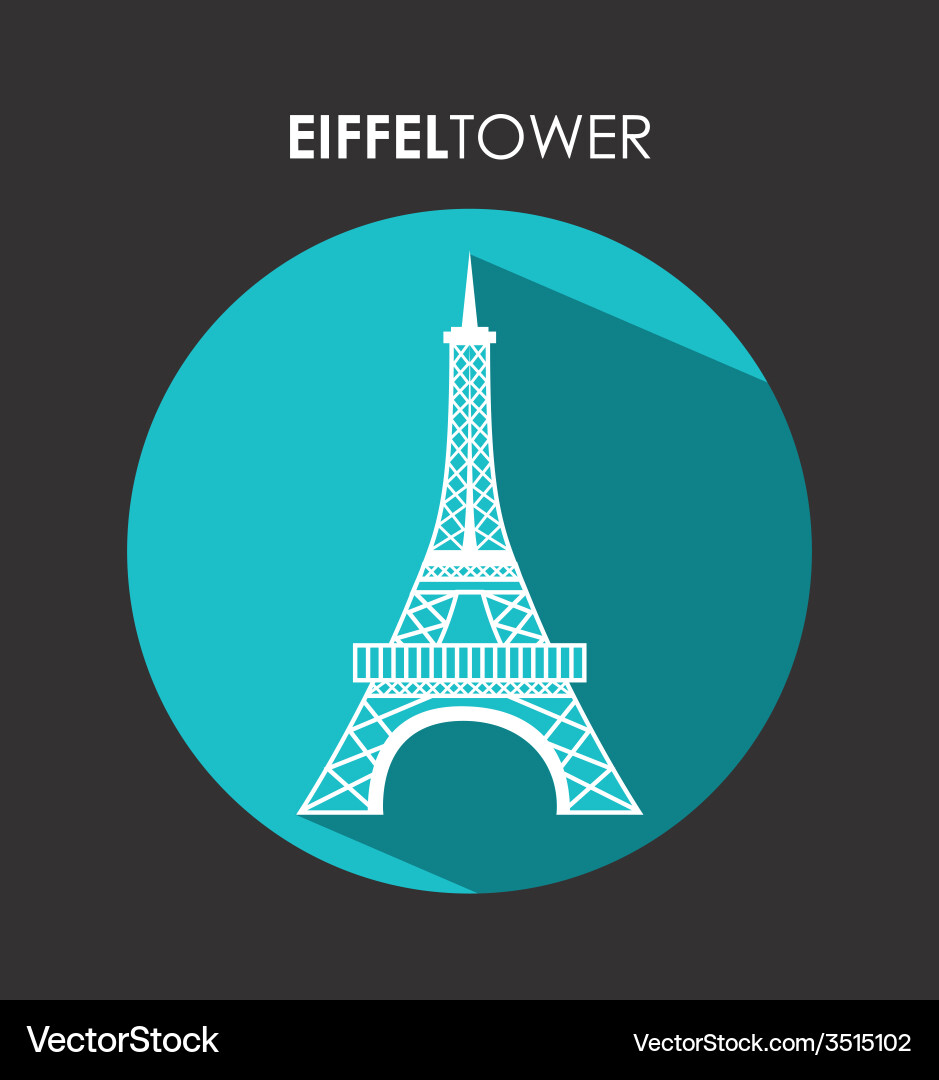 Eiffel tower vector image