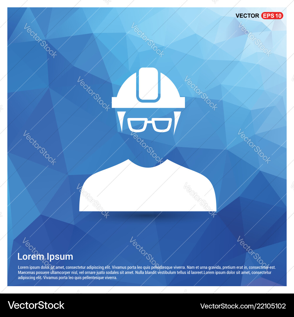 Engineer user icon Vector Image