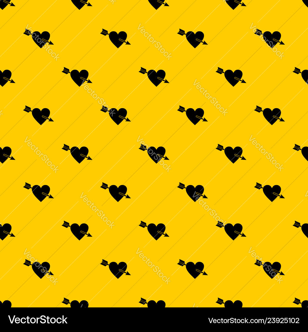 Heart with arrow pattern Heart with arrow pattern vector image