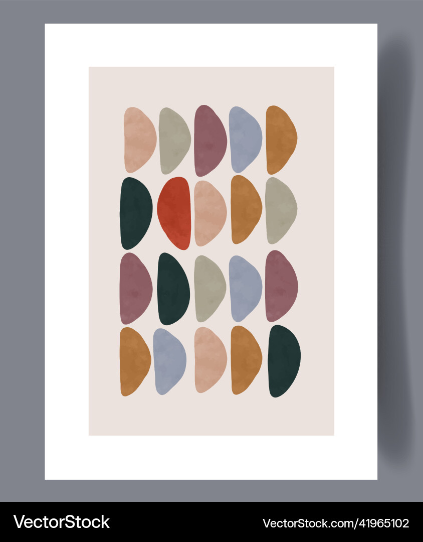 Scandinavian abstract print set Scandinavian abstract print set vector image