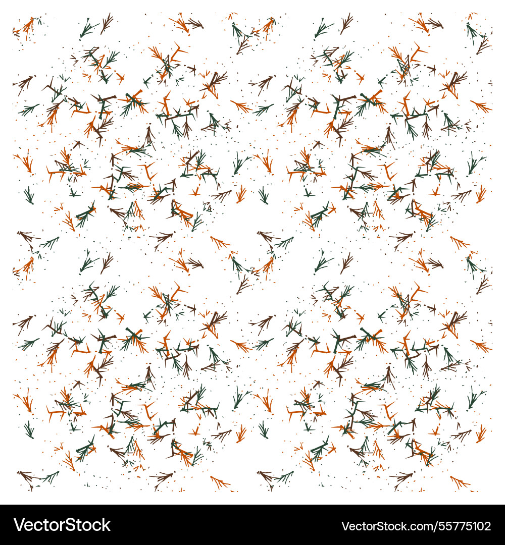 Scattered print pattern with dot background vector image