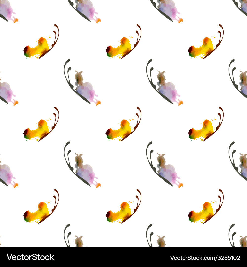 Seamless pattern of butterflies Vector Image