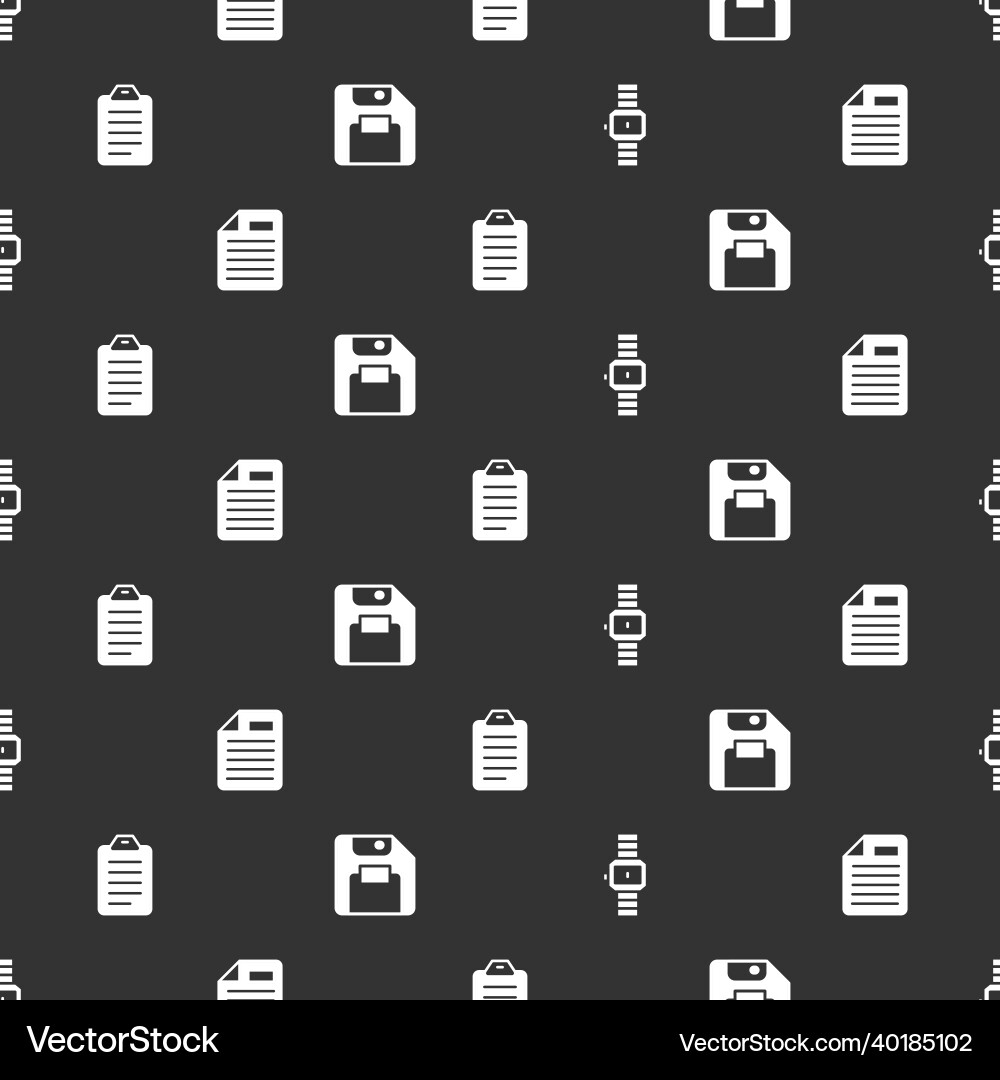 Set wrist watch file document to list Set wrist watch file document to list Vector Image