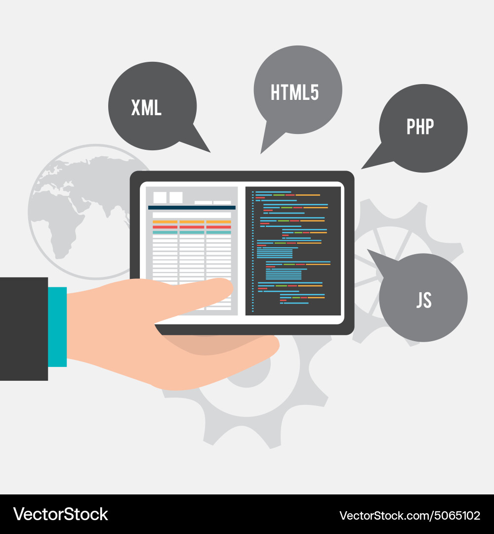 Software digital design eps 10 Vector Image