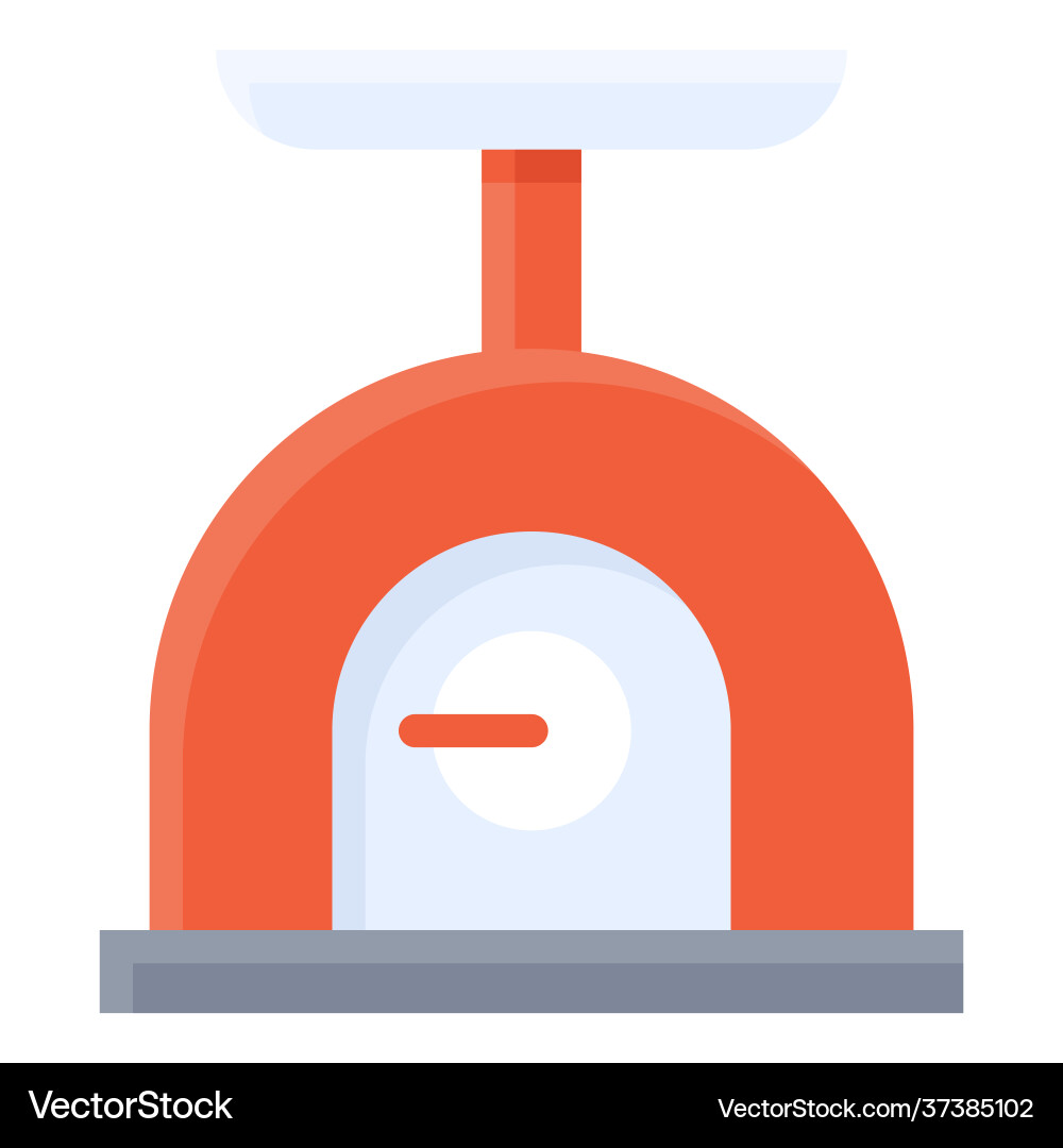 Weighing scale icon bakery and baking related Vector Image